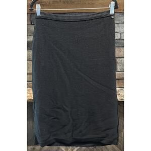 Vtg Sonia Rykiel Paris Black Wool/Cashmere Sweater Pencil Skirt Size 40 US 6 8